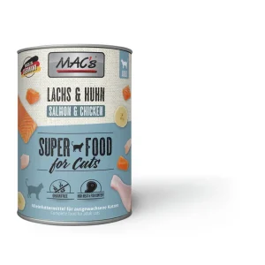 Sparpaket 24 x 400 g Mac's Lachs & Hühnchen Adult Katzen Nassfutter Mega-Angebot